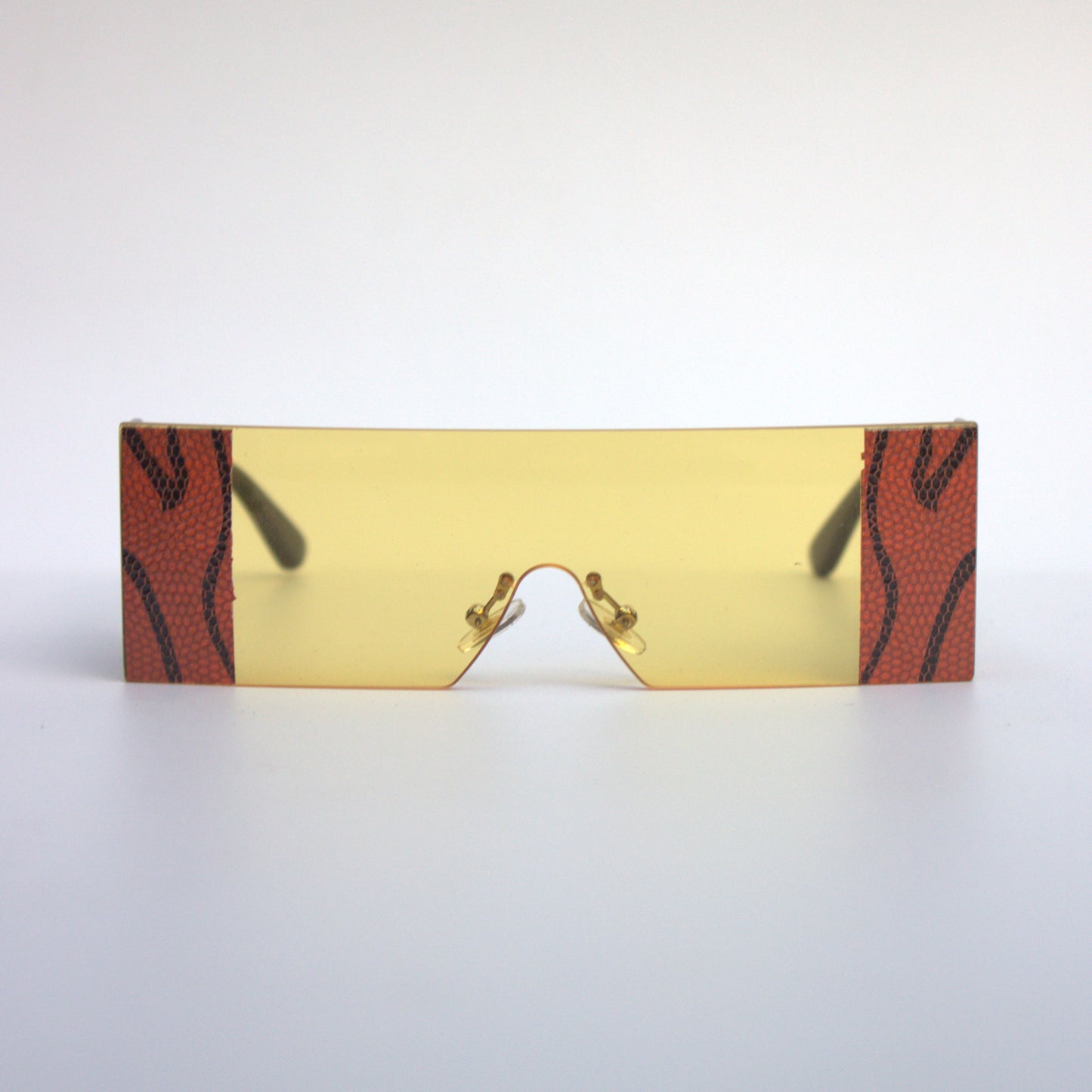 A-9073-Yellow-Snake-Rectangular-Oversize-Sunglasses