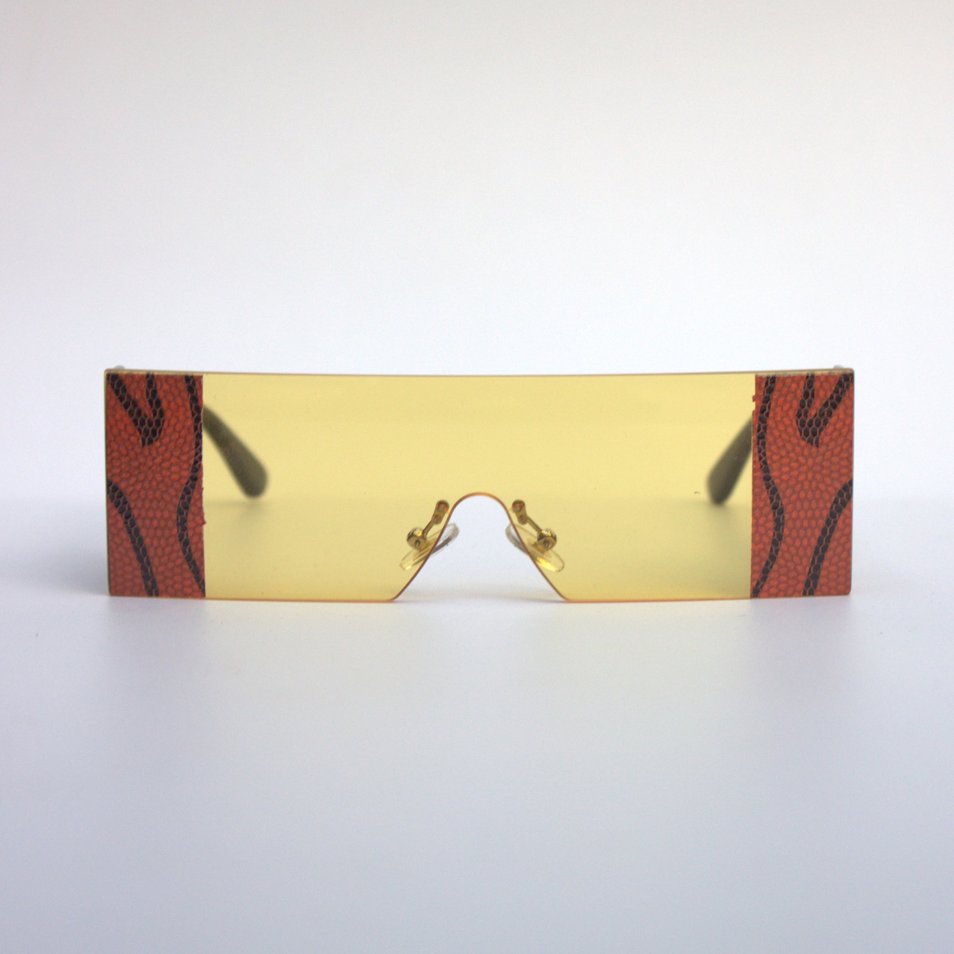 A-9073-Yellow-Snake-Rectangular-Oversize-Sunglasses