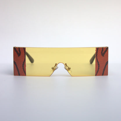 A-9073-Yellow-Snake-Rectangular-Oversize-Sunglasses