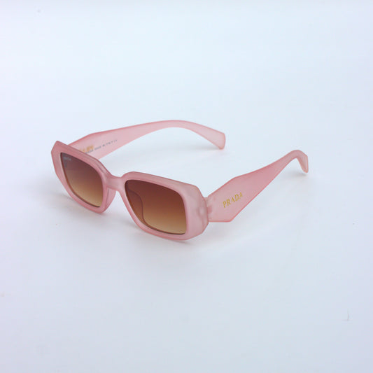A-9088-Pink-Matte-Geometric-Sunglasses