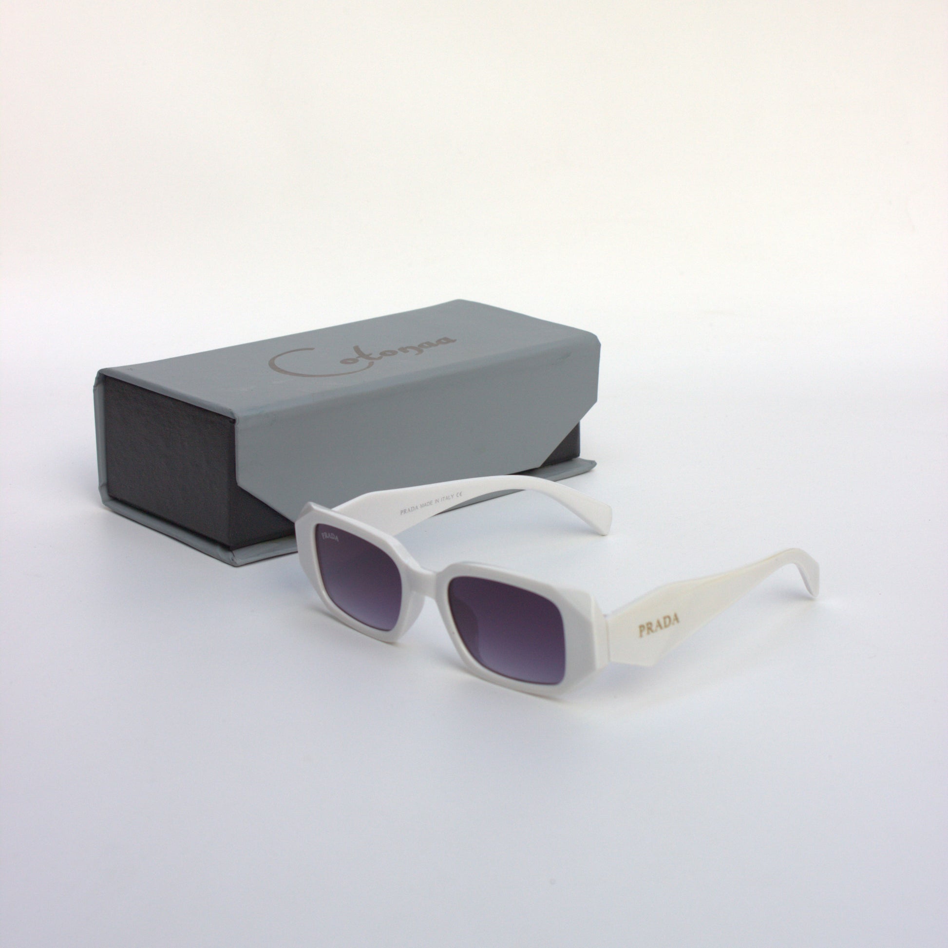 A-9088-White-Matte-Geometric-Sunglasses
