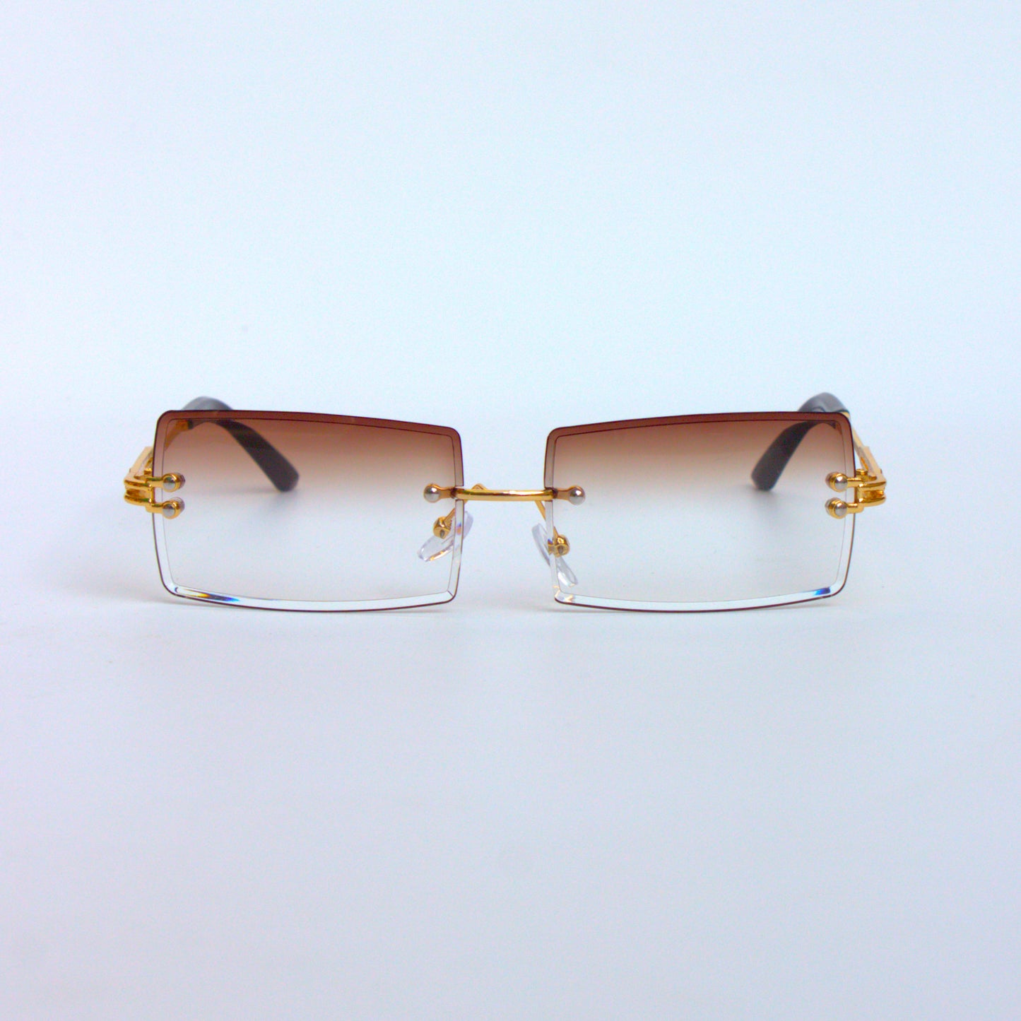 A-9091-Rectangular-Brown-Gradient-Rimless-Threepiece-Sunglasses