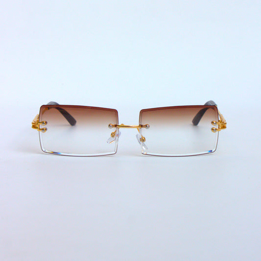 A-9091-Rectangular-Brown-Gradient-Rimless-Threepiece-Sunglasses