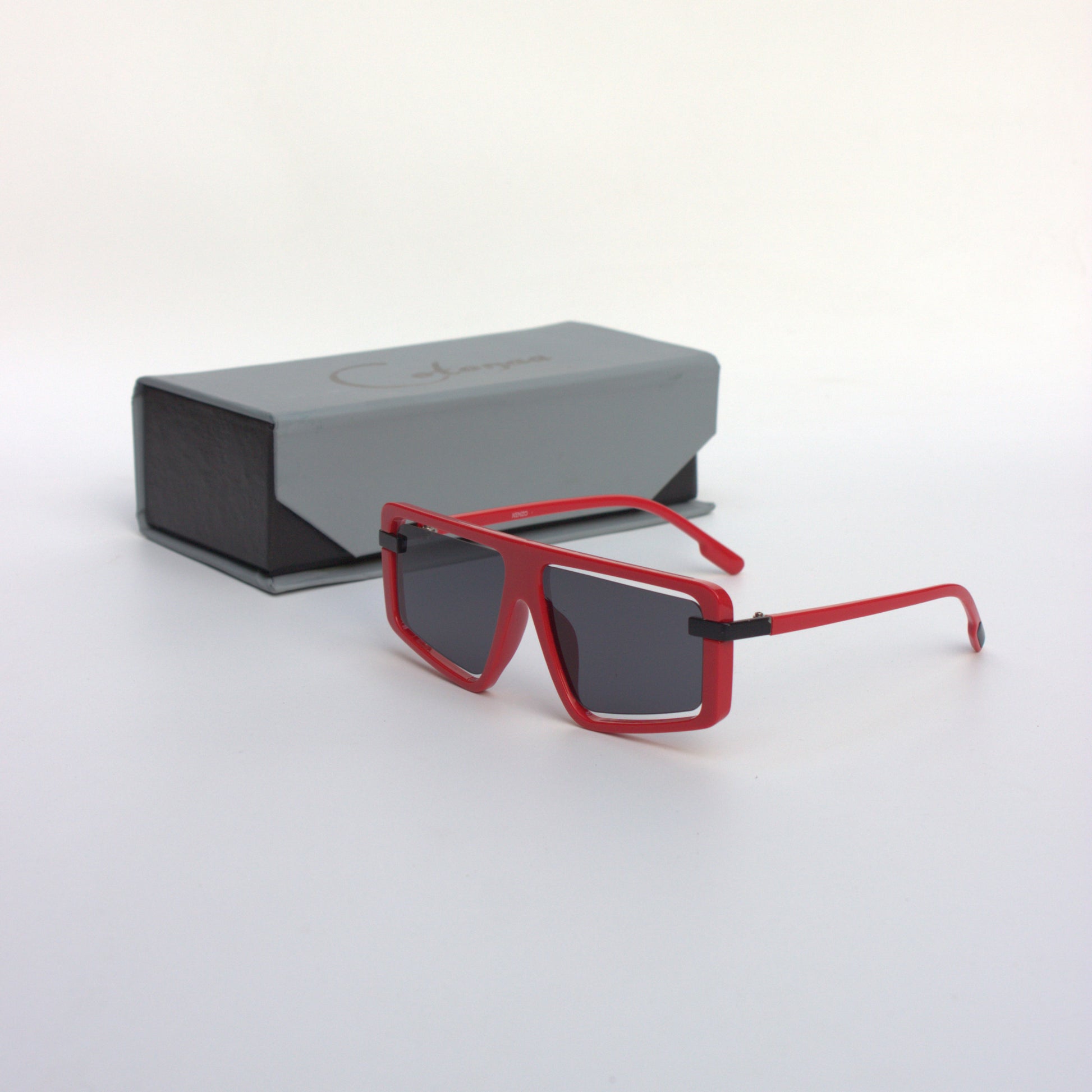 A-9093-Red-Kenzo-Wide-Sunglasses