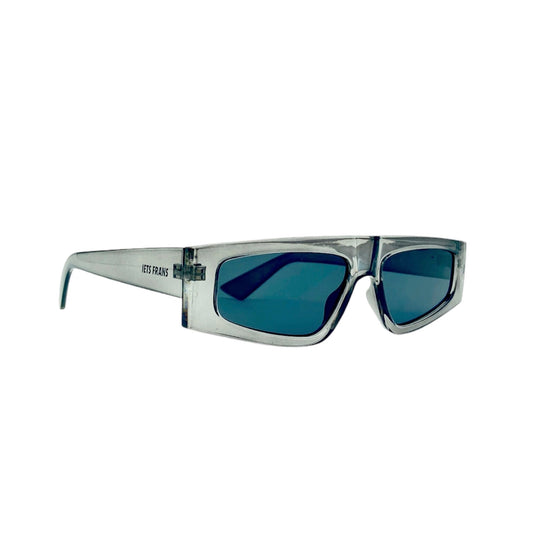 zoomed view of the 'Crystal Black Retro (Casual & Party) Sunglasses'