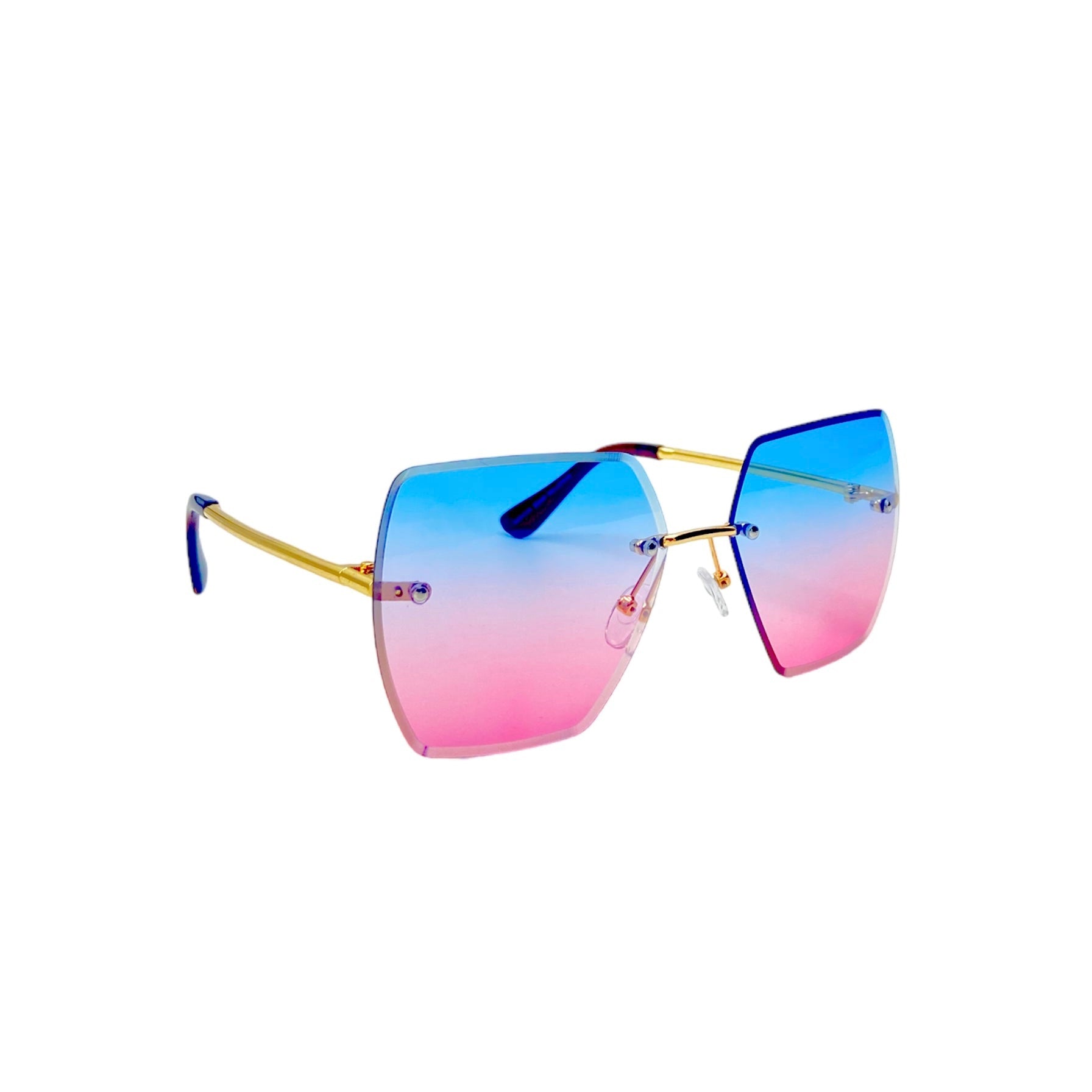 Side view of the 'Classic Rimless Casual Sunglasses'
