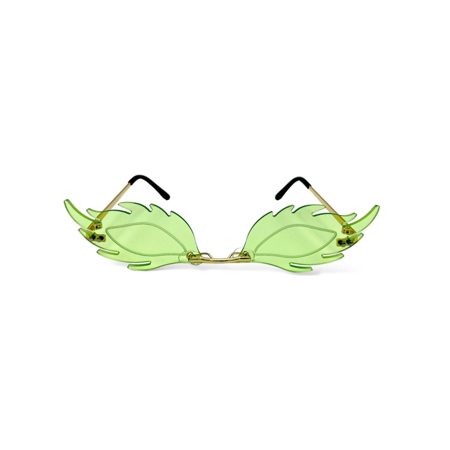 Green 'Elegant Fire Party Sunglasses'