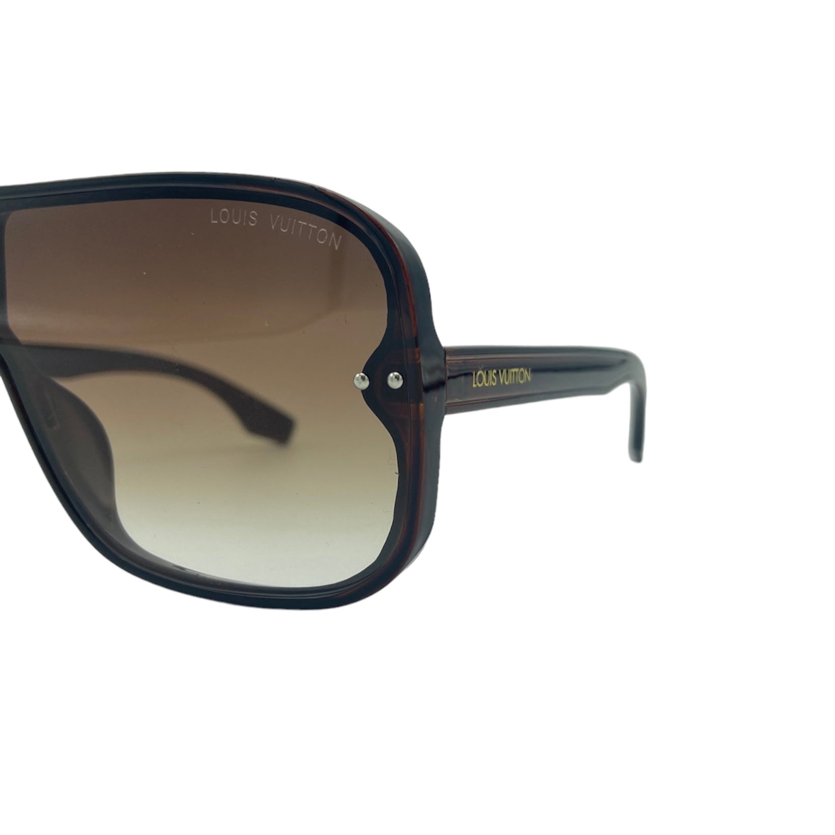 zoomed view of the brown 'Cotonaa Branded Imported Casual Sunglasses'