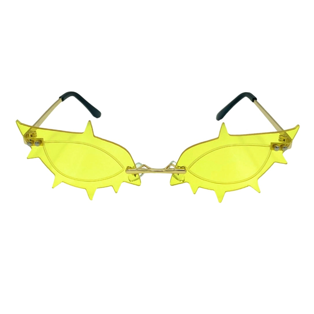 Yellow 'Unique Cat Eye Party Sunglasses'