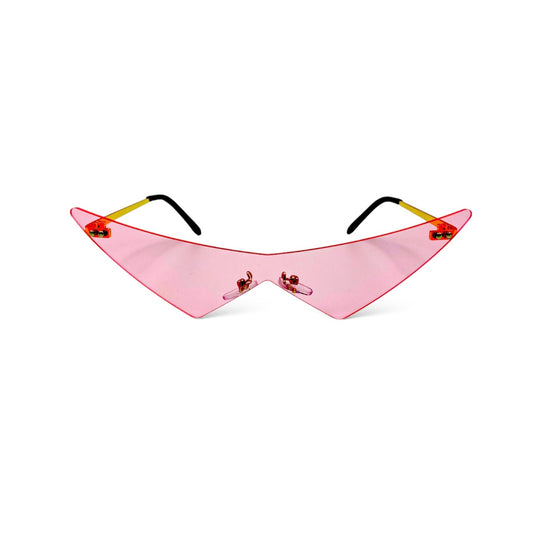 Pink 'One Piece Triangle Party Sunglasses'