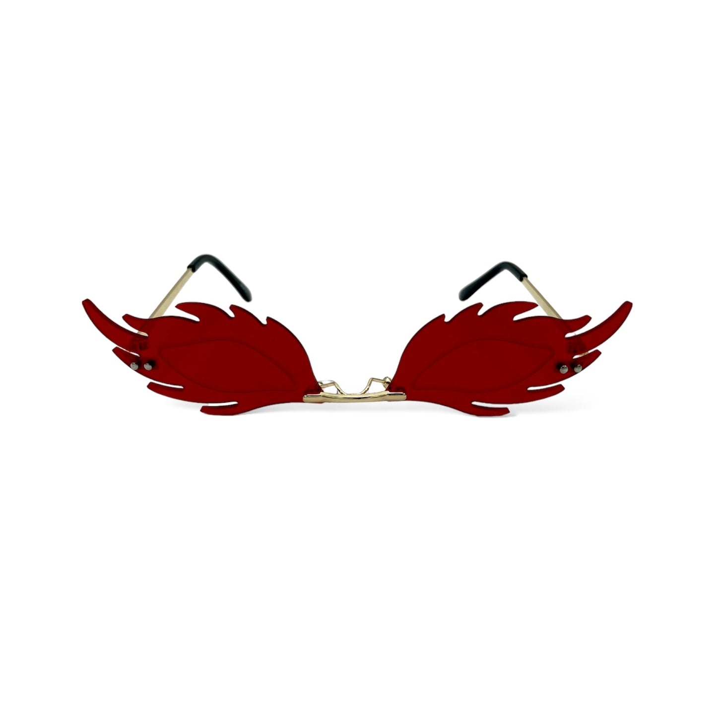 Red 'Elegant Fire Party Sunglasses'