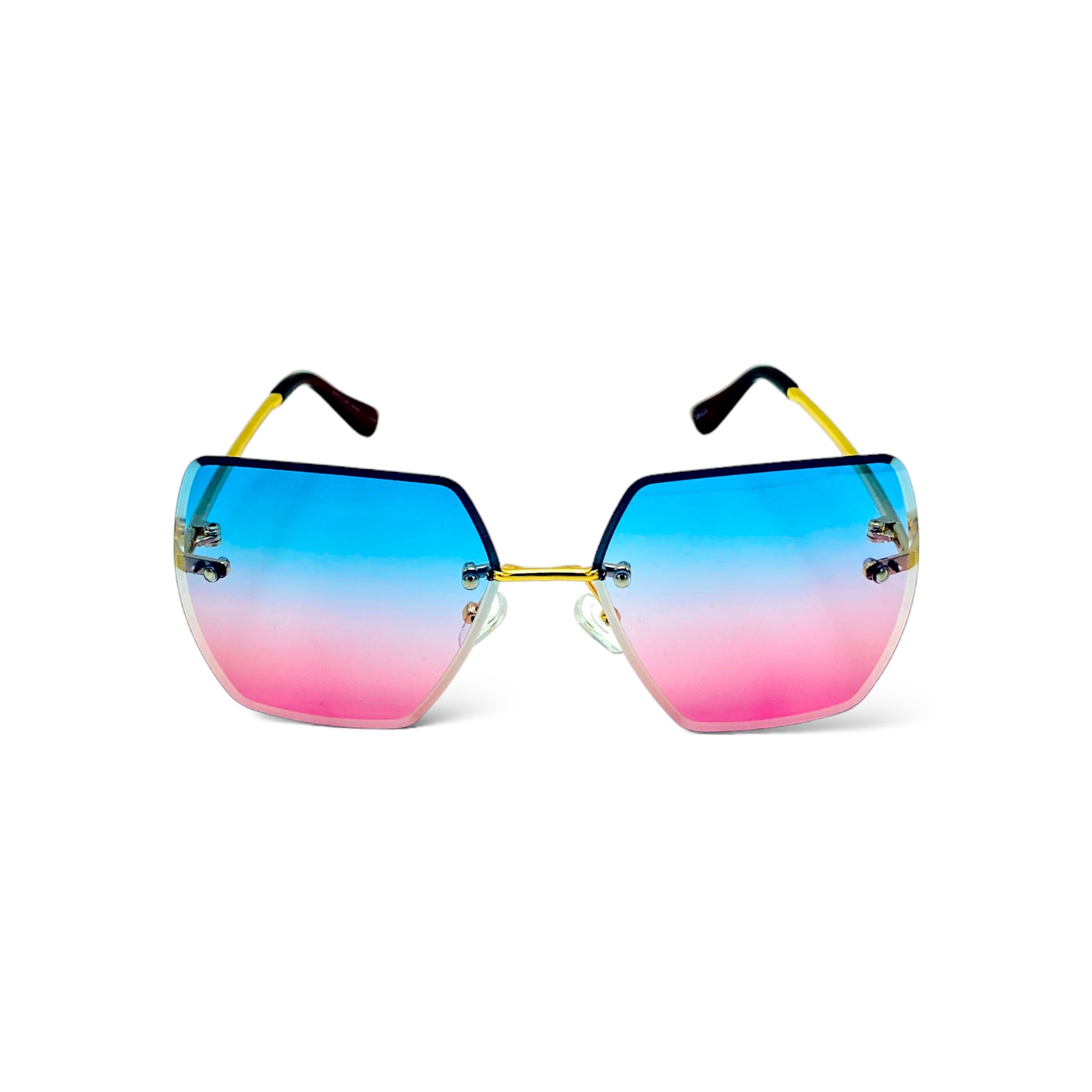 Front view of the 'Classic Rimless Casual Sunglasses'