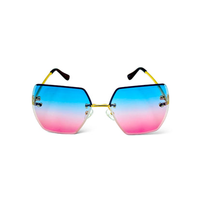 Front view of the 'Classic Rimless Casual Sunglasses'