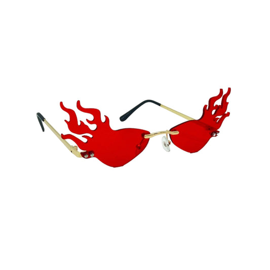 Zoomed side view of the 'Flame Party Sunglasses'
